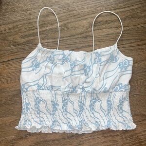 L.A. Hearts Ruched Crop Tank Top
